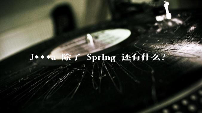 J***a 除了 Spring 还有什么？